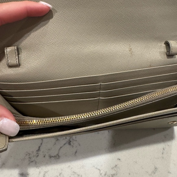 Prada Women's Cream / Gray Wallet - Picture 3 of 6